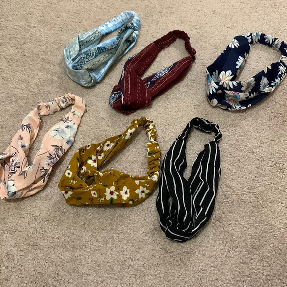 Accessories - 6 Top Knot Headbands - never used!